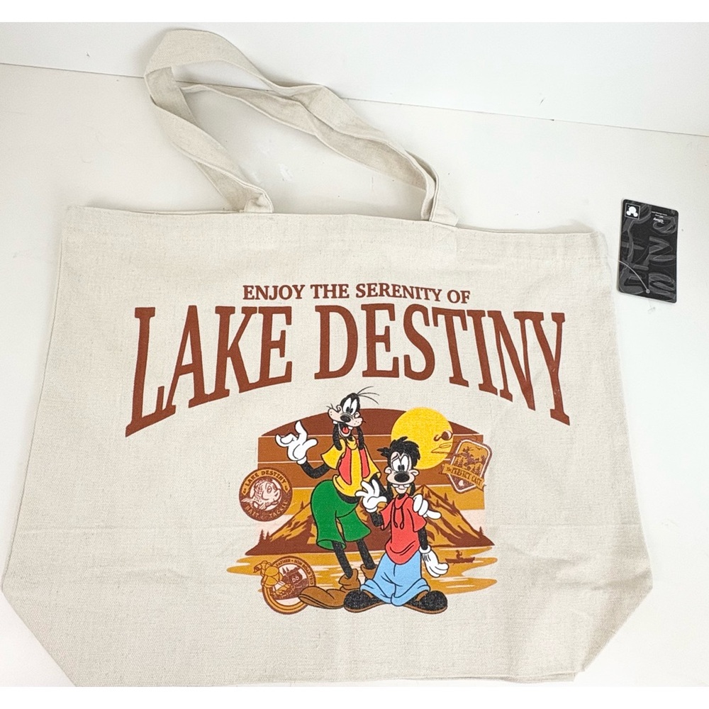Disney A Goofy Movie Lake Destiny Canvas Tote Bag New With Tags